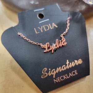 LYDIA Personalized Necklace In Rose Gold